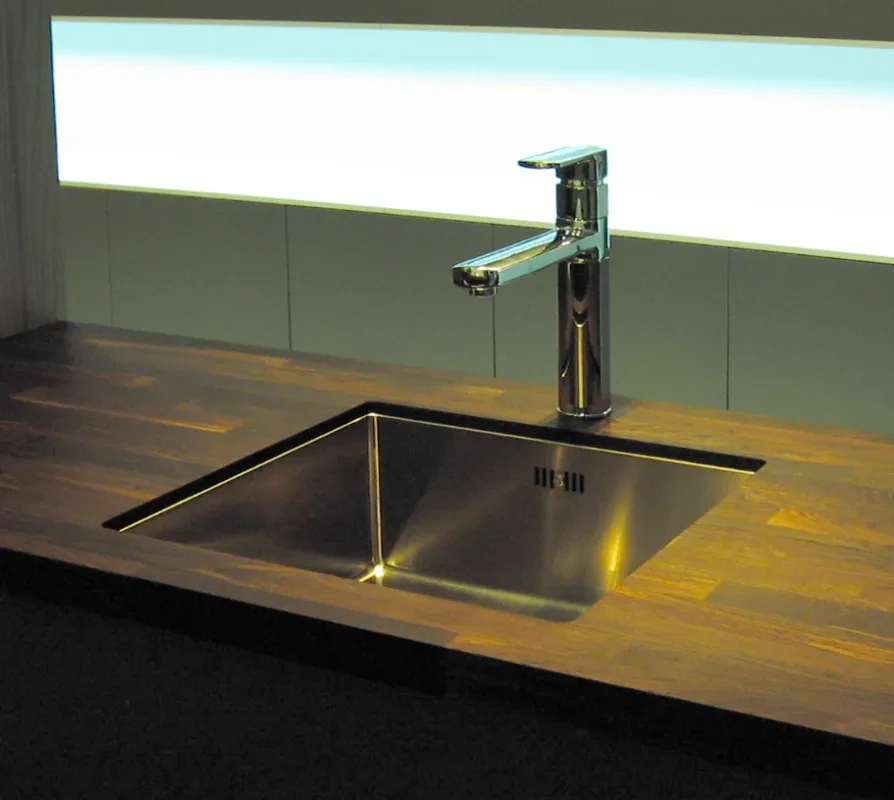 Inbouwmogelijkheid spoelbak